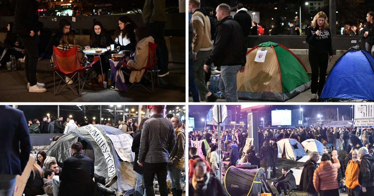 Studentska blokada na Autokomandi: Obustavljen saobraćaj, studenti počeli jednodnevni protest (VIDEO)